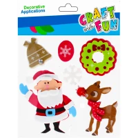 Ilustracja produktu Craft With Fun Ozdoba Dekoracyjna Świąteczna Mikołaj Renifer 501366